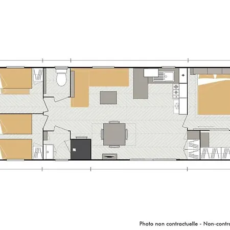 Campingplatz Locations Mobilhome Moderne 6/8 Personnes Dans Camping 4* *